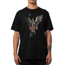 Camiseta MCD Caveira Anjo WT25 Masculina Preto