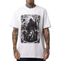 Camiseta MCD Quinta Trombeta Gafanhot WT25 Masculina Branco Camiseta MCD Quinta Trombeta Gafanhot WT25 Masculina Branco