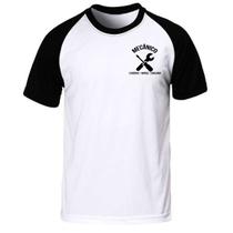 Camiseta mecânico uniforme profissional trabalho camisa