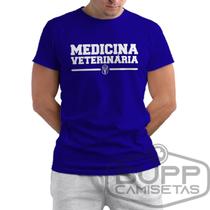 Camiseta Medicina Veterinária Camisa Veterinário Faculdade Curso Med Vet 100% Algodão - Bupp Camisetas