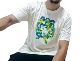 Camiseta medusa oversized offwhite streetwear marca CAPI