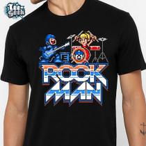 Camiseta Mega Man Rock Band Jogo Game