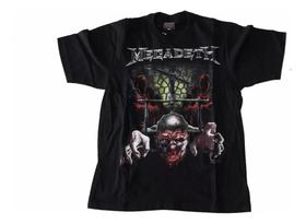 Camiseta Megadeth Crusher Blusa Adulto Banda de Rock Ln63 BM