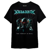 Camiseta Megadeth The Threats Is Real Consulado do Rock