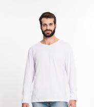 Camiseta Meia Malha Básica Masculina Kohmar Branco