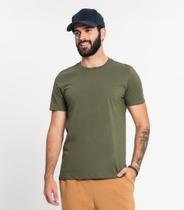 Camiseta Meia Malha Básica Masculina Kohmar Verde Camiseta Meia Malha Básica Masculina Kohmar Verde
