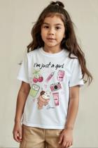 Camiseta Meia Malha com Estampa Cherry Pop Lilimoon Camiseta Meia Malha com Estampa Cherry Pop Lilimoon