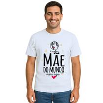Camiseta Melhor Mãe Do Mundo Mora Aqui Personalizada Camiseta Melhor Mãe Do Mundo Mora Aqui Personalizada