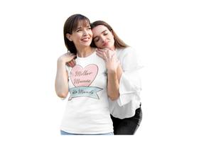 Camiseta Melhor Mamãe do Mundo Dia das Mães Branca