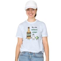 Camiseta Melhores Amigos Tequila Camisa Personalizada Blusa Adulto Algodão com Poliéster Camiseta Melhores Amigos Tequila Camisa Personalizada Blusa Adulto Algodão com Poliéster