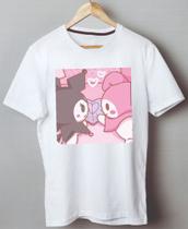 Camiseta - Melody E Kuromi ( Hello Kitty/ Onegai My Melody )
