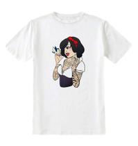 Camiseta Meme Branca De Neve Tatuada Princesa Disney T-shirt