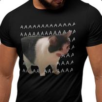 Camiseta Meme Gato Aaa Engraçada 100 Algodao Qualidade Unissex Camiseta Meme Gato Aaa Engraçada 100 Algodao Qualidade Unissex