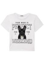 Camiseta Menina Branco Juvenil Vic Vicky