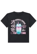Camiseta Menina Juvenil Preto Vic Vicky