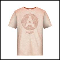 Camiseta Menino Alakazoo em Malha Flamê com Estampa Frontal cor Laranja Camiseta Menino Alakazoo em Malha Flamê com Estampa Frontal cor Laranja