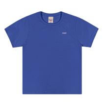 Camiseta Menino Angerô Algodão Básica Azul Royal