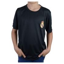 Camiseta Menino Balboa Real Madrid Dry Fit Preta - 14752R