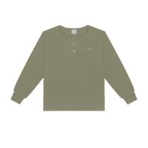 Camiseta Menino em Malha Crochê Turquia Verde Eucalipto - Alakazoo