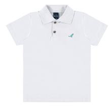 Camiseta Menino Gola Polo Básica Multicolor ReiRex