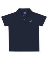 Camiseta Menino Gola Polo Básica Multicolor ReiRex