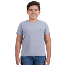 Camiseta Menino Infantil Cinza em Algodão