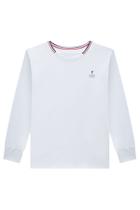 Camiseta Menino Manga Longa Suedine Leve Onda Marinha Camiseta Menino Manga Longa Suedine Leve Onda Marinha
