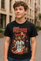 Camiseta Menino Masculino Lionel Messi Futebol Lançamento