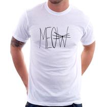 Camiseta Meow - Foca na Moda