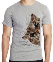 Camiseta Meow gato Blusa criança infantil juvenil adulto camisa todos tamanhos Camiseta Meow gato Blusa criança infantil juvenil adulto camisa todos tamanhos
