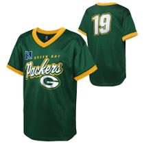 Camiseta Mesh com Decote em V Infantil Outerstuff NFL Green Bay Packers Tamanho M Camiseta Mesh com Decote em V Infantil Outerstuff NFL Green Bay Packers Tamanho M