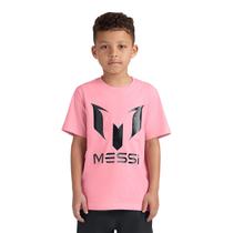 Camiseta Messi Boys' Lifestyle de manga curta com logotipo Slim-Fit