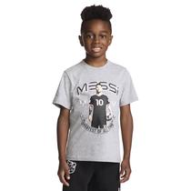 Camiseta Messi Boys' Lifestyle de manga curta e justa