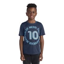 Camiseta Messi Boys' Lifestyle Vestido de manga curta azul tamanho 6