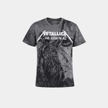 Camiseta Metallica And Justice For All Cinza Camiseta Metallica And Justice For All Cinza