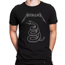 Camiseta Metallica Banda Rock Heavy Metal Algodão