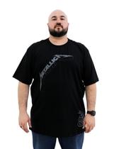 Camiseta Metallica Black Album Blusa Oficial Licenciado Banda de Rock Of0462 Camiseta Metallica Black Album Blusa Oficial Licenciado Banda de Rock Of0462