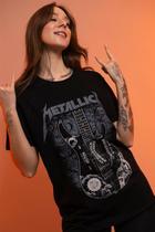 Camiseta Metallica Guitarra Kirk Hammett Camiseta Metallica Guitarra Kirk Hammett