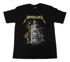 Camiseta Metallica James Hetfield Blusa Adulto Banda de Rock Guitarra Hcd419 BM Camiseta Metallica James Hetfield Blusa Adulto Banda de Rock Guitarra Hcd419 BM