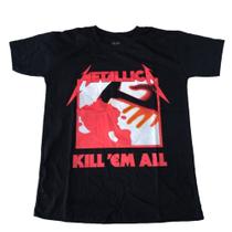 Camiseta Metallica Kill 'em All Blusa unissex de rock Epi136 RCH