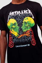 Camiseta Metallica Live in Concert 92 Camiseta Metallica Live in Concert 92