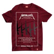 Camiseta Metallica Mater of Puppets - VINHO