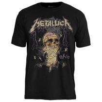 Camiseta Metallica One Preta Tam G Oficial Stamp Licenciada