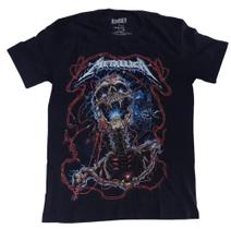 Camiseta Metallica Preta caveira ride the lightning BO527 RCH