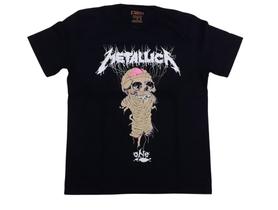 Camiseta Metallica Preta One And Justice For All Rock Thrash Metal BOR036 TS1448