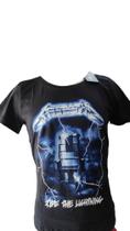 Camiseta Metallica*/ Ride The Lightning (bomber Fem. Btcf371