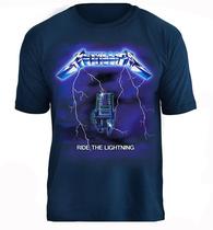 Camiseta Metallica Ride the Lightning Oficial Stamp Rockwear