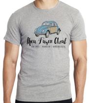 Camiseta Meu Fusca Azul Blusa criança infantil juvenil adulto camisa todos tamanhos