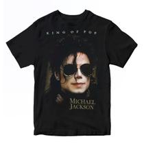 Camiseta Michael Jackson - King of Pop Cor:PretoTamanho:G
