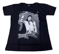 Camiseta Michael Jackson Rei Pop Blusa Adulto Unissex Sf1360